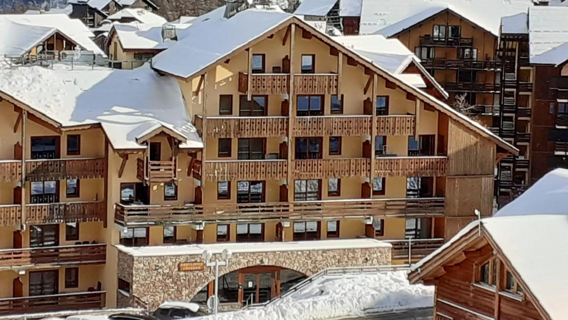 Appartement d'une chambre avec balcon amenage et wifi a Risoul
